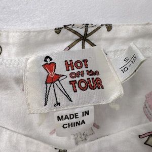 Vintage Hot Off the Tour Girls Golf‎ Shirt Size 10-12